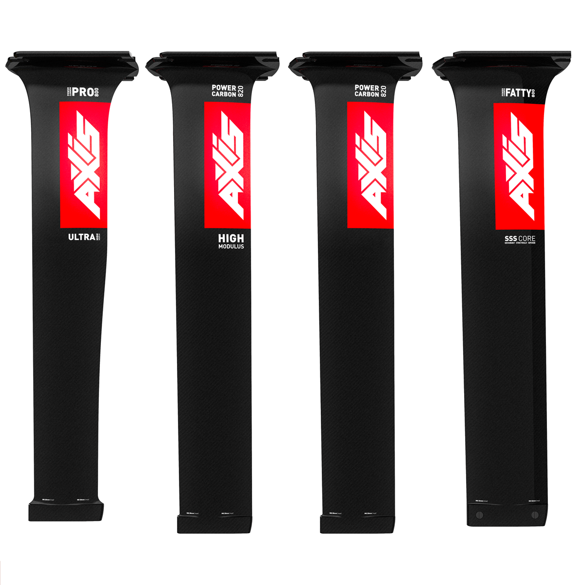 AXIS Power Carbon FATTY Mast & Base Plate 80