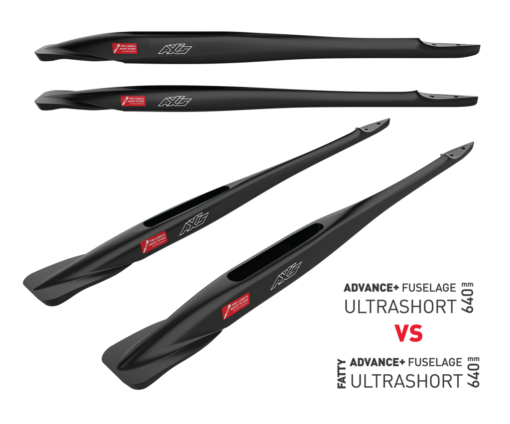 Black Advance Fatty - Short - 700mm with Zinc & Titanium inserts - Fuselage