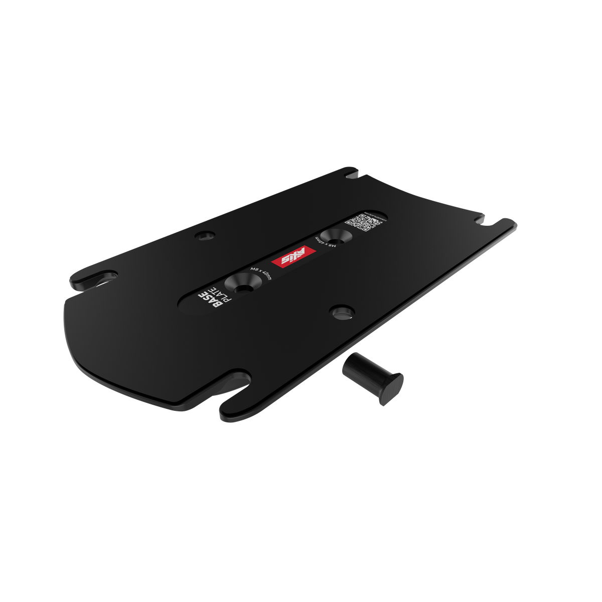 19mm Black Aluminium Mast Base Plate