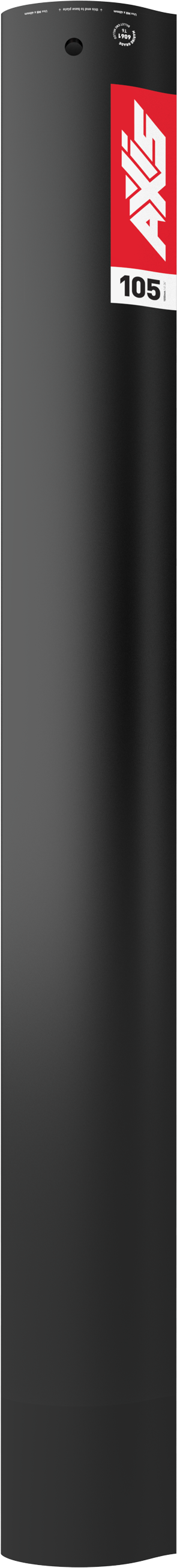 19mm Black Aluminium 105cm Foil Mast