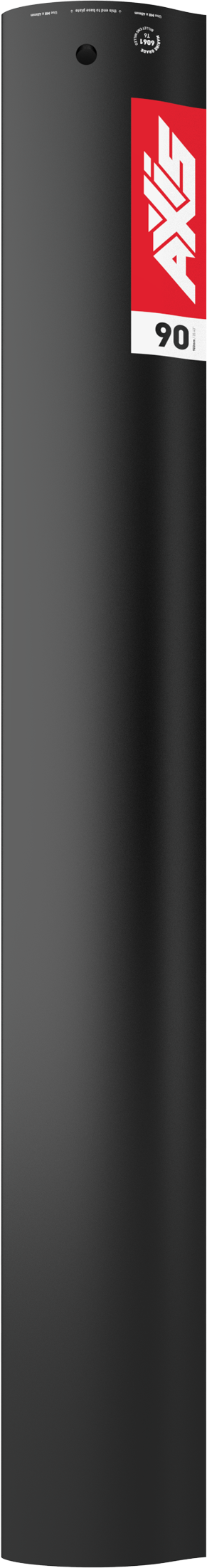 19mm Black Aluminium 90cm Foil Mast