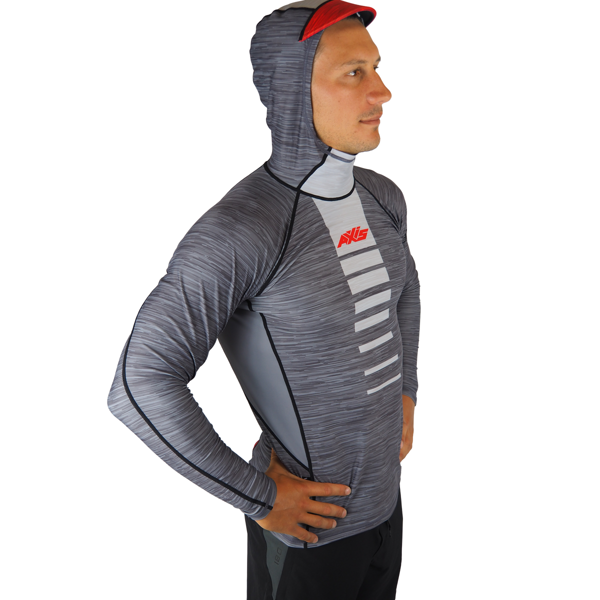 AXIS Hooded UV Rashie - Smoke (grey)