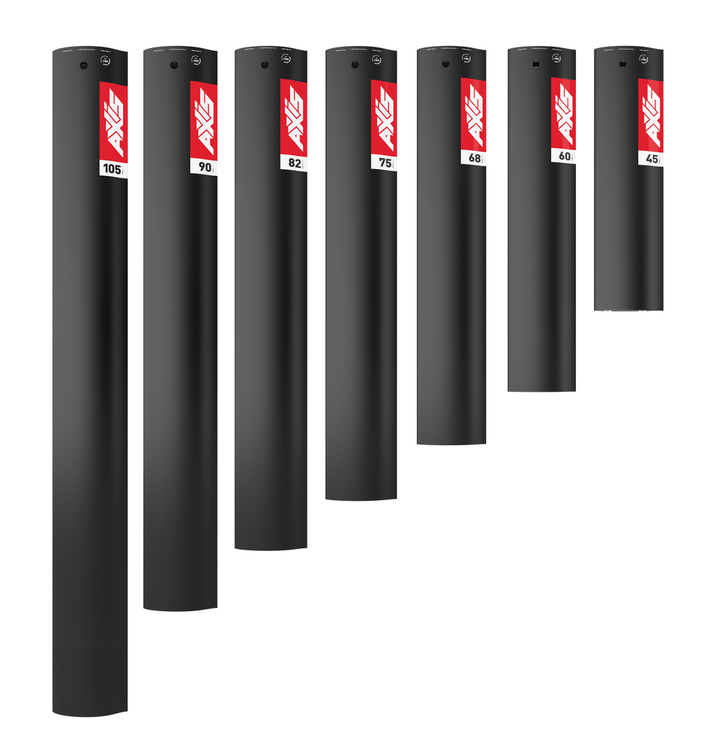 19mm Black Aluminium 82cm Foil Mast