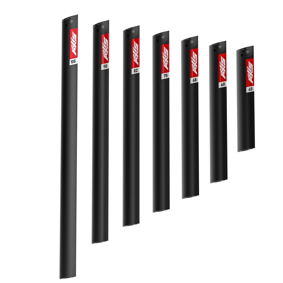 19mm Black Aluminium 105cm Foil Mast
