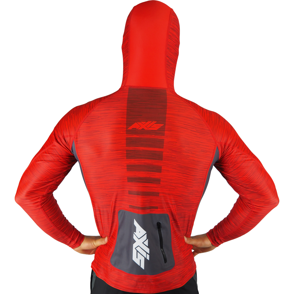 AXIS Hooded UV Rashie - Fire (red)