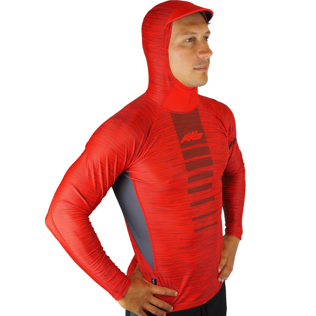 AXIS Hooded UV Rashie - Fire (red)