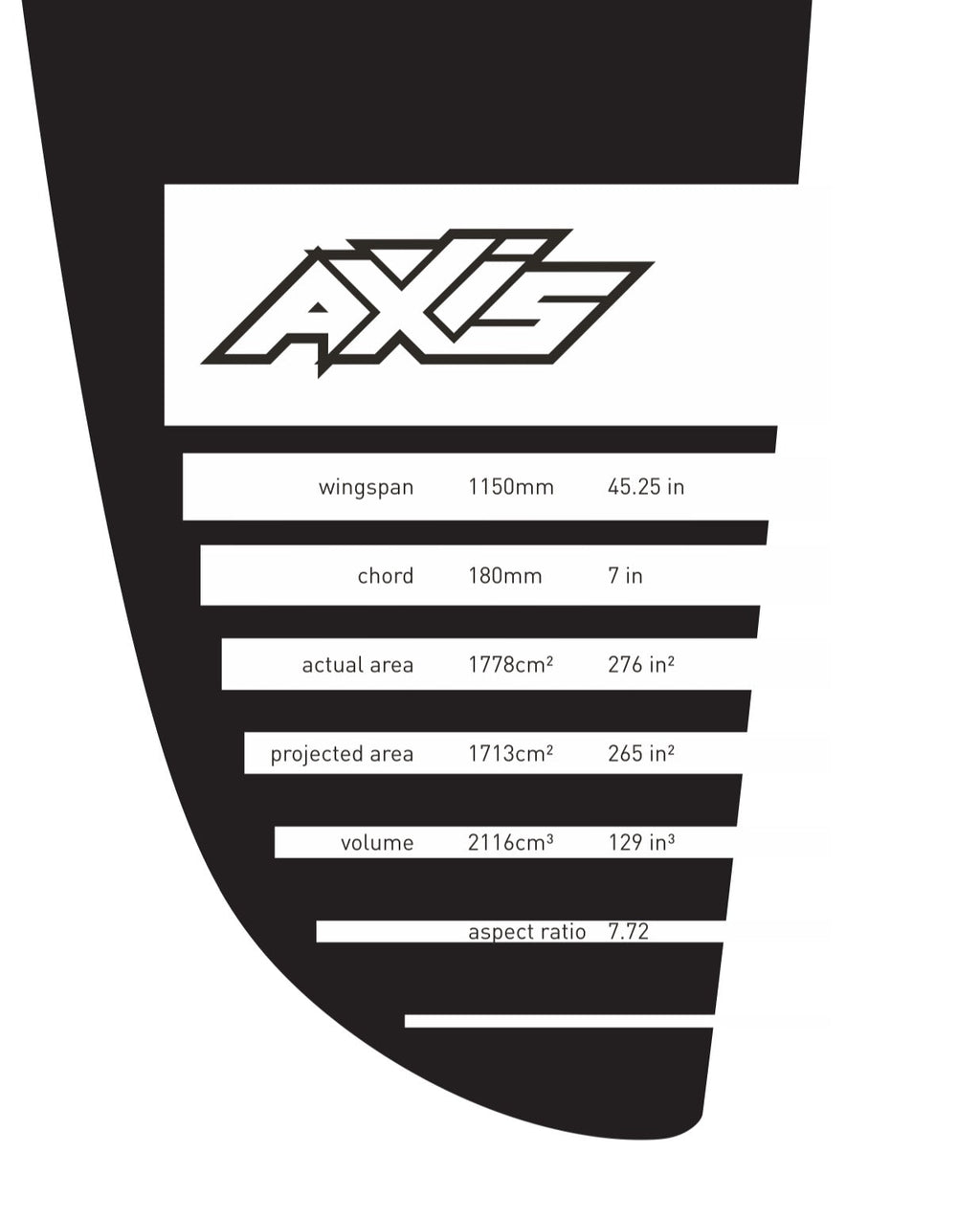 PNG 1150 Carbon Hydrofoil Wing