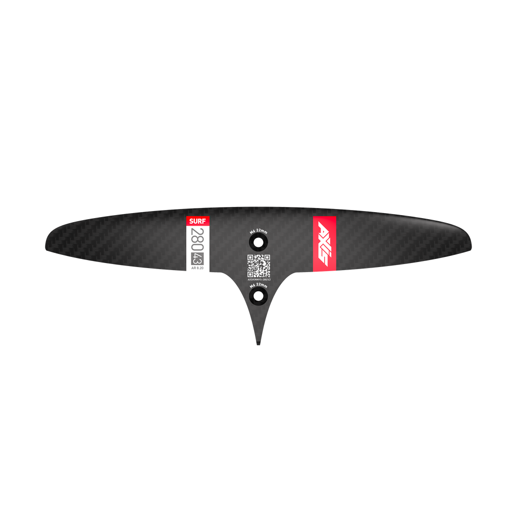 SURF SKINNY - 280/43 Carbon Rear Hydrofoil wing