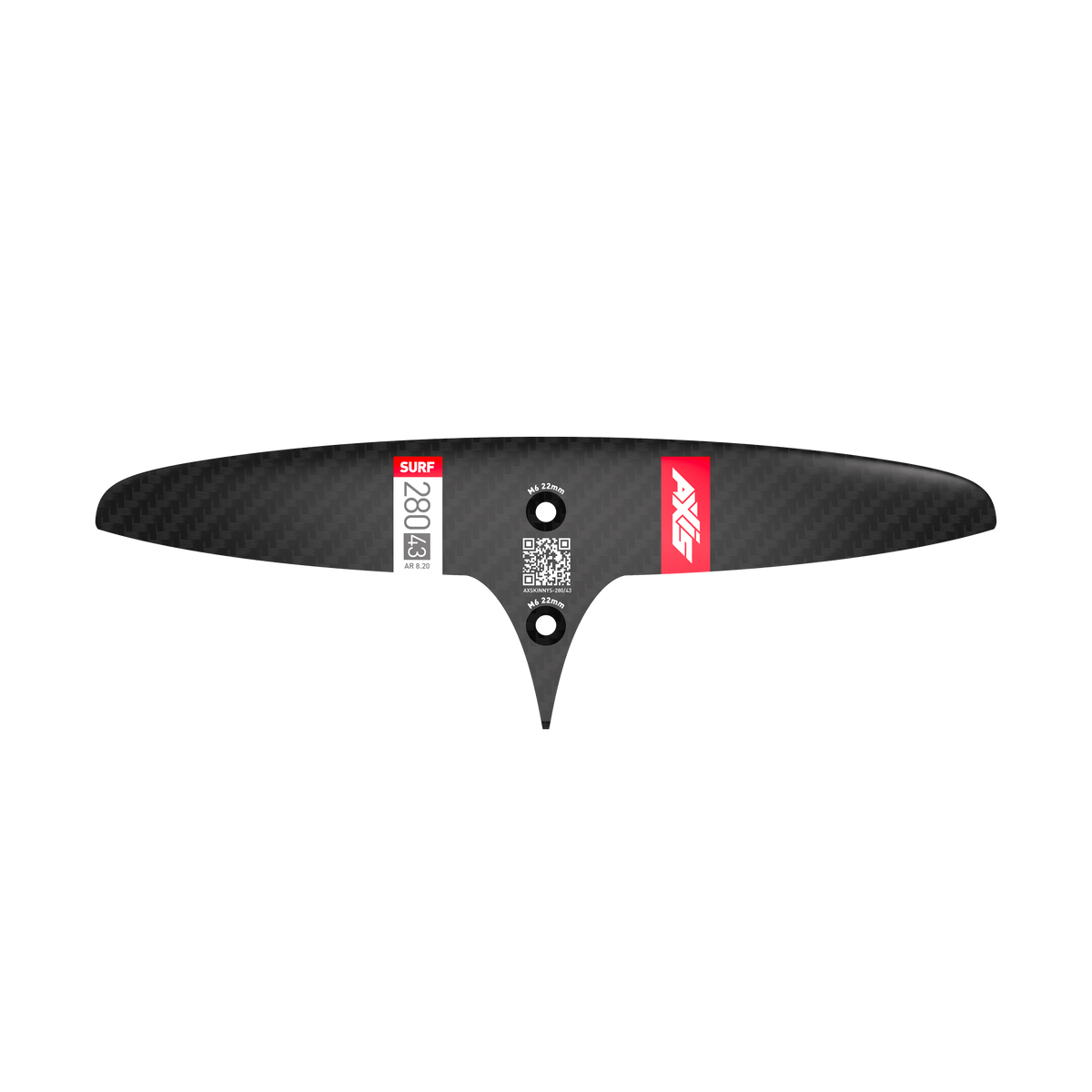 SURF SKINNY - 280/43 Carbon Rear Hydrofoil wing